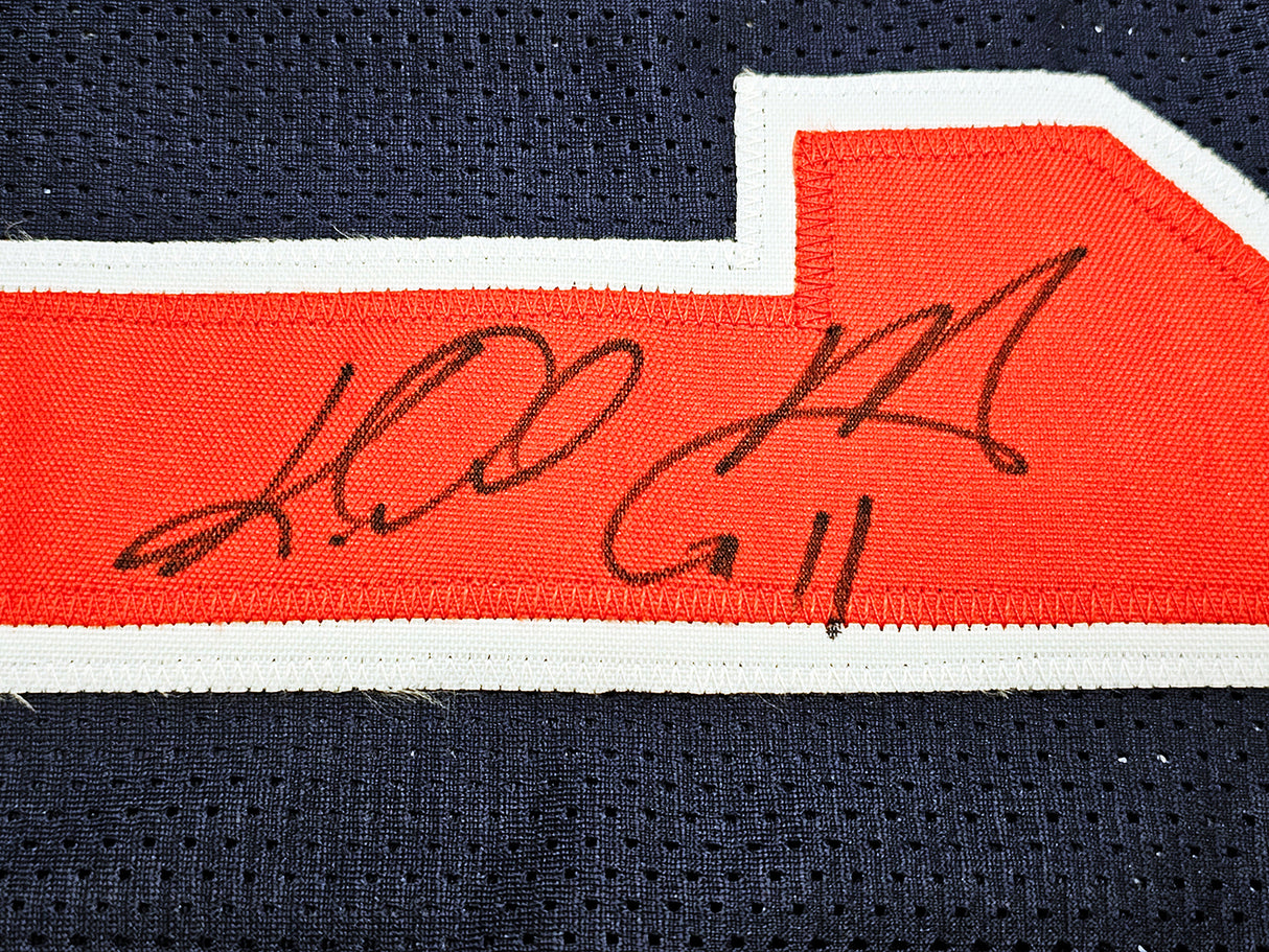 Team USA Karl Malone Autographed Blue Jersey JSA Stock #215760