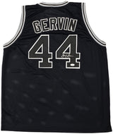 San Antonio Spurs George Gervin Autographed Black Jersey JSA Stock #215712