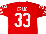 San Francisco 49ers Roger Craig Autographed Red Jersey PSA/DNA Stock #215775