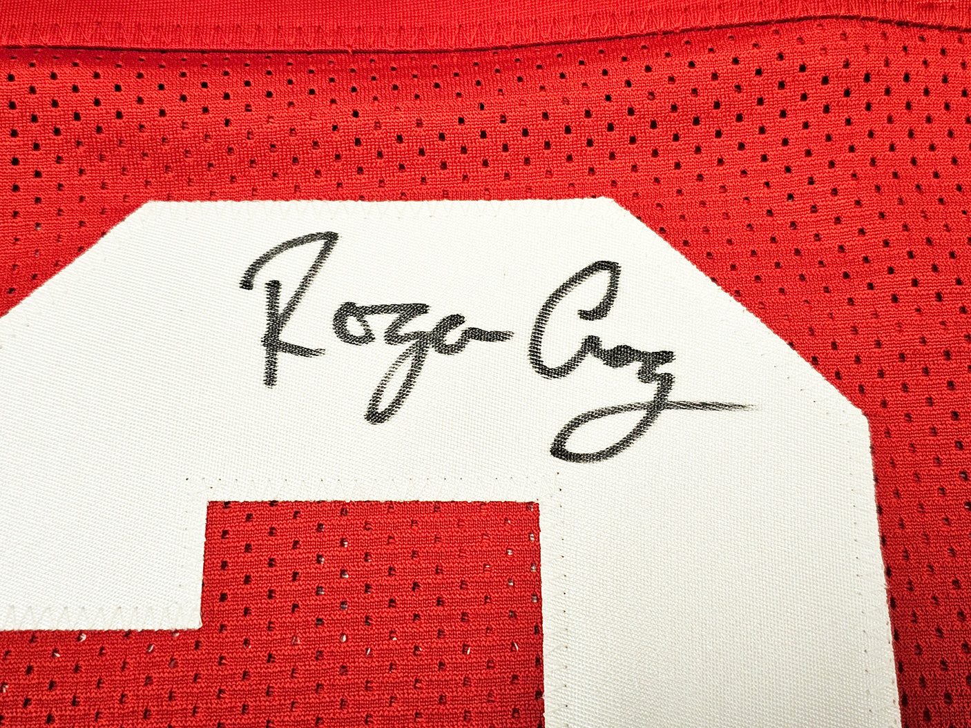 San Francisco 49ers Roger Craig Autographed Red Jersey PSA/DNA Stock #215775