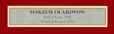 Houston Rockets Hakeem Olajuwon Autographed Framed Red Jersey JSA Stock #265449