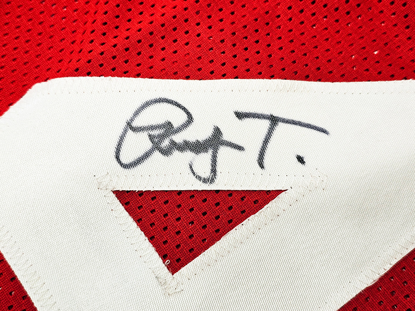 Houston Rockets Rudy Tomjanovich Autographed Red Jersey TriStar Holo Stock #215752