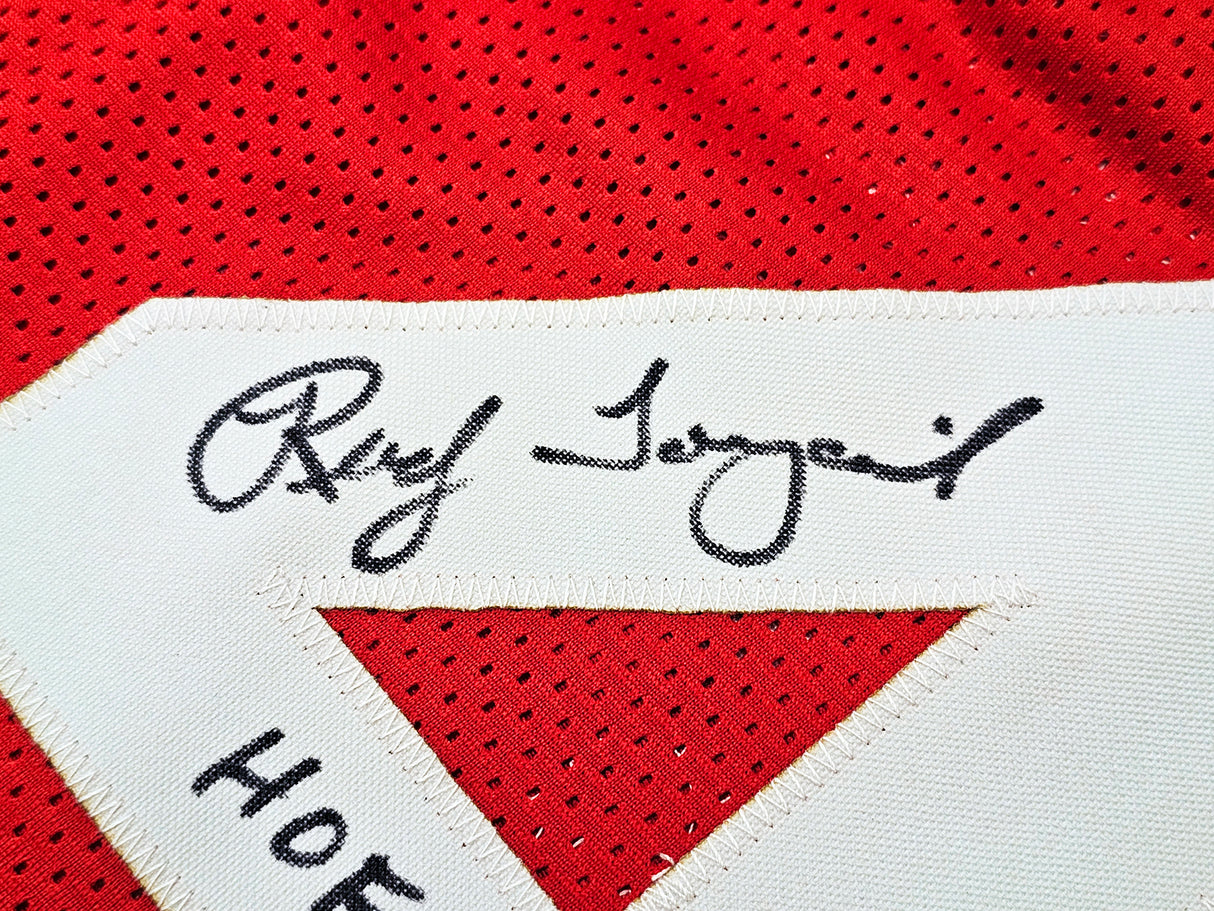 Houston Rockets Rudy Tomjanovich Autographed Red Jersey "HOF 2020" JSA Stock #215754