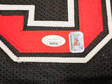 Chicago Bulls Dennis Rodman Autographed Black Jersey JSA Stock #215735