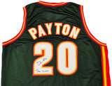 Seattle Supersonics Gary Payton Autographed Dark Green Jersey "The Glove" JSA Stock #215725