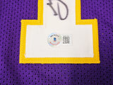 Los Angeles Lakers Glen Rice Autographed Purple Jersey Beckett BAS QR Stock #215768