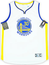 Golden State Warriors Stephen Curry Autographed White Fanatics Jersey Size XL Beckett BAS QR Stock #215826