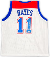 Washington Bullets Elvin Hayes Autographed White Jersey Beckett BAS QR Stock #215765