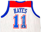 Washington Bullets Elvin Hayes Autographed White Jersey Beckett BAS QR Stock #215765