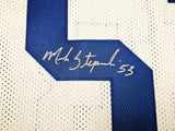 Dallas Cowboys Mark Stepnoski Autographed White Jersey Beckett BAS QR Stock #215776