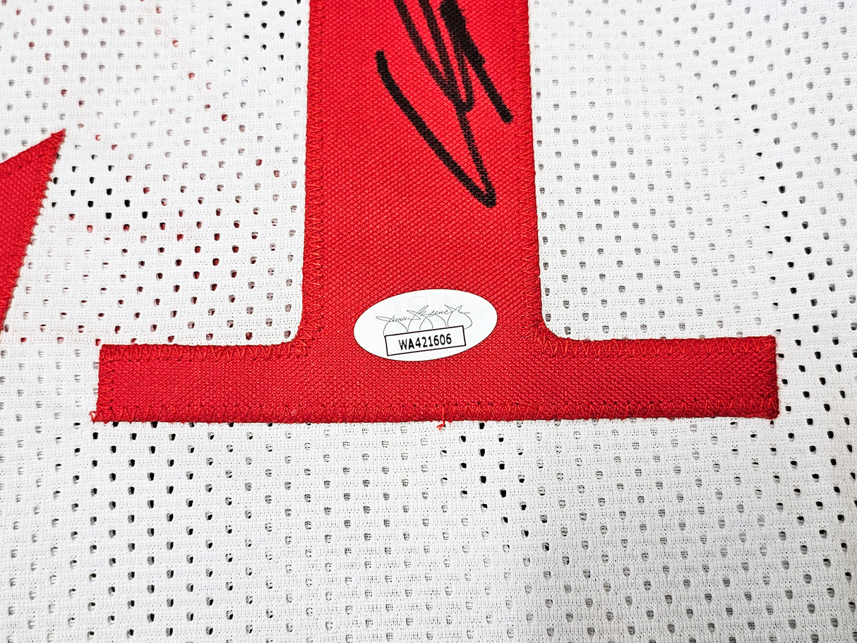 Atlanta Hawks Dominique Wilkins Autographed White Jersey JSA Stock #215701