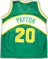 Seattle Supersonics Gary Payton Autographed Green Jersey JSA Stock #215724