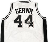 San Antonio Spurs George Gervin Autographed White Jersey JSA Stock #215714