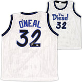 Orlando Magic Shaquille Shaq O'Neal Autographed White Jersey Beckett BAS Witness Stock #215717