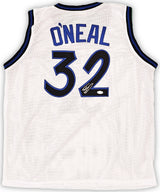 Orlando Magic Shaquille Shaq O'Neal Autographed White Jersey Beckett BAS Witness Stock #215717