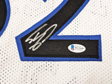 Orlando Magic Shaquille Shaq O'Neal Autographed White Jersey Beckett BAS Witness Stock #215717