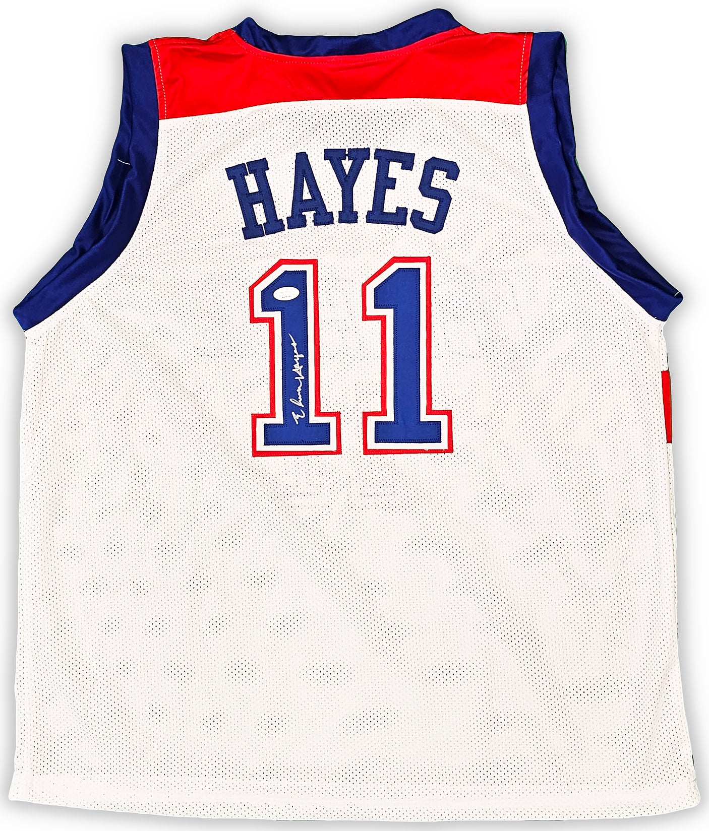 Washington Bullets Elvin Hayes Autographed White Jersey JSA Stock #215702