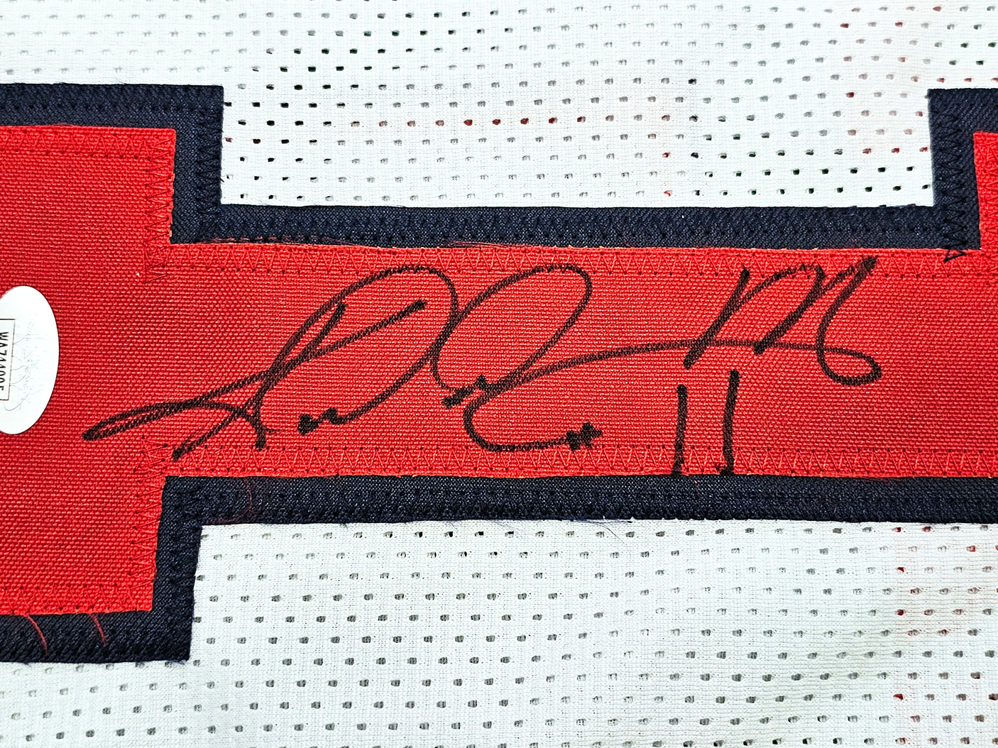 Team USA Karl Malone Autographed White Jersey JSA Stock #215759