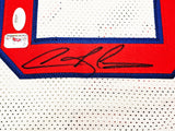 Detroit Pistons Dennis Rodman Autographed White Jersey JSA Stock #215730