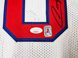 Detroit Pistons Dennis Rodman Autographed White Jersey JSA Stock #215730