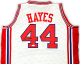 Houston Rockets Elvin Hayes Autographed White Jersey JSA Stock #215703