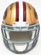 Bryant Young Autographed San Francisco 49ers Gold Speed Mini Helmet "HOF 22" Beckett BAS Witness Stock #215663