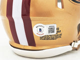 Bryant Young Autographed San Francisco 49ers Gold Speed Mini Helmet "HOF 22" Beckett BAS Witness Stock #215663