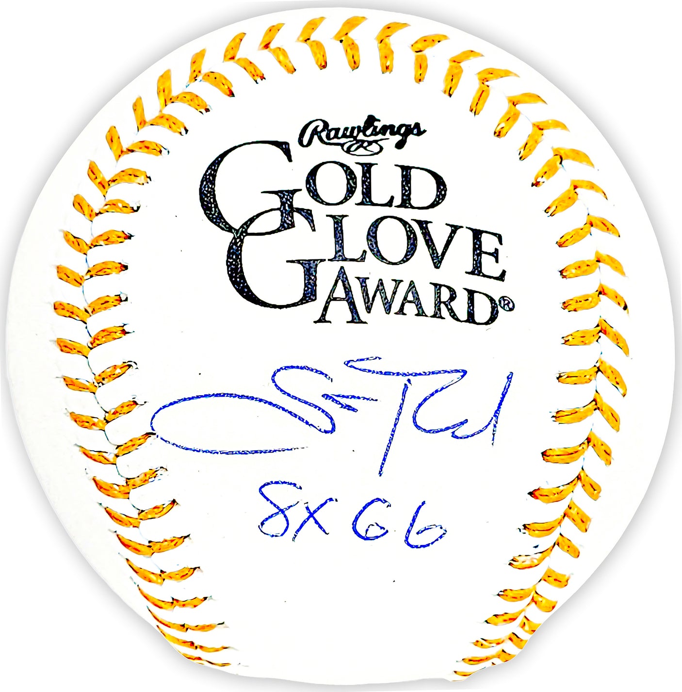 Scott Rolen Autographed Official Gold Glove Logo MLB Baseball St. Louis Cardinals "8X GG" Beckett BAS Witness Stock #215685