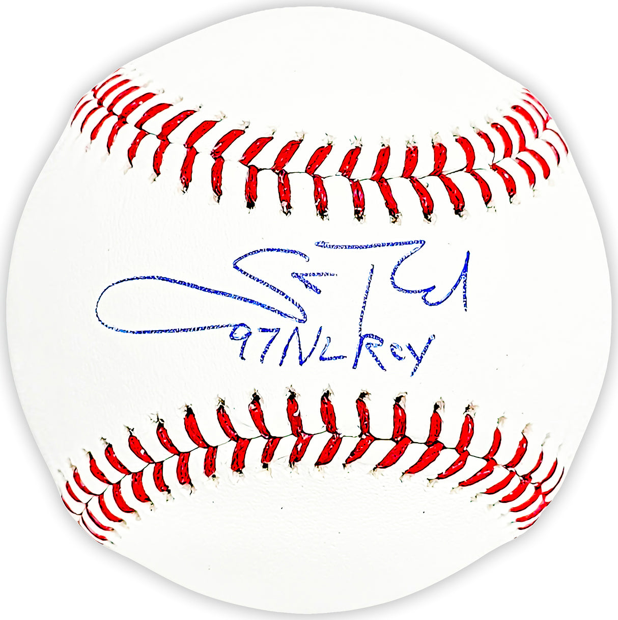 Scott Rolen Autographed Official MLB Baseball Philadelphia Phillies "97 NL ROY" Beckett BAS Witness Stock #215686
