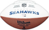 Chris Carson Autographed Seattle Seahawks White Logo Football Fanatics Holo Stock #215882