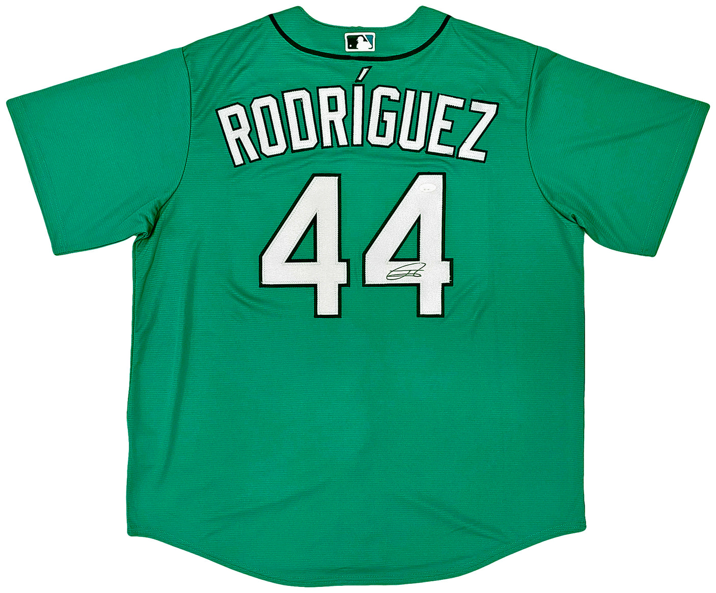 Seattle Mariners Julio Rodriguez Autographed Teal Nike Jersey Size XL JSA Stock #215867