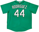 Seattle Mariners Julio Rodriguez Autographed Teal Nike Jersey Size XL JSA Stock #215867