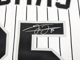 Chicago White Sox Frank Thomas Autographed White Pinstripes Nike Jersey Size L Beckett BAS Witness Stock #215872