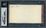 Thurman Munson Autographed 3x5 Index Card New York Yankees Auto Grade Mint 9 Beckett BAS #14296692