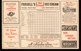 Walter Johnson & Joe Cronin Autographed 1932 Washington Senators Scorecard Beckett BAS #AE25471
