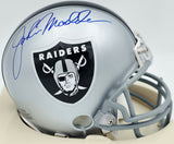 John Madden Autographed Oakland Raiders Silver Mini Helmet PSA/DNA #AN03126