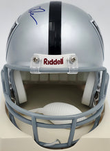 John Madden Autographed Oakland Raiders Silver Mini Helmet PSA/DNA #AN03126