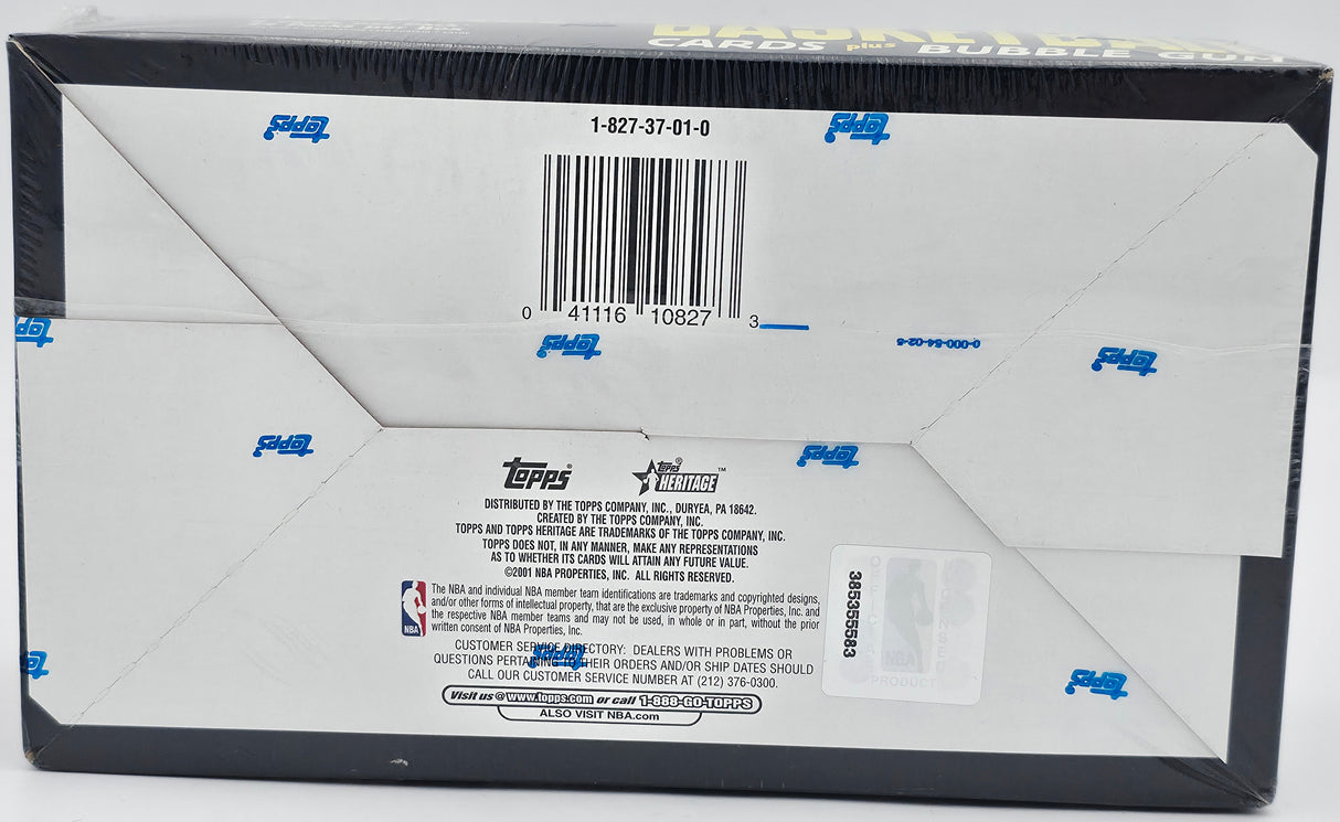 Autographed 2000-01 Topps Heritage Basketball Hobby Box (Sealed) SKU #243422