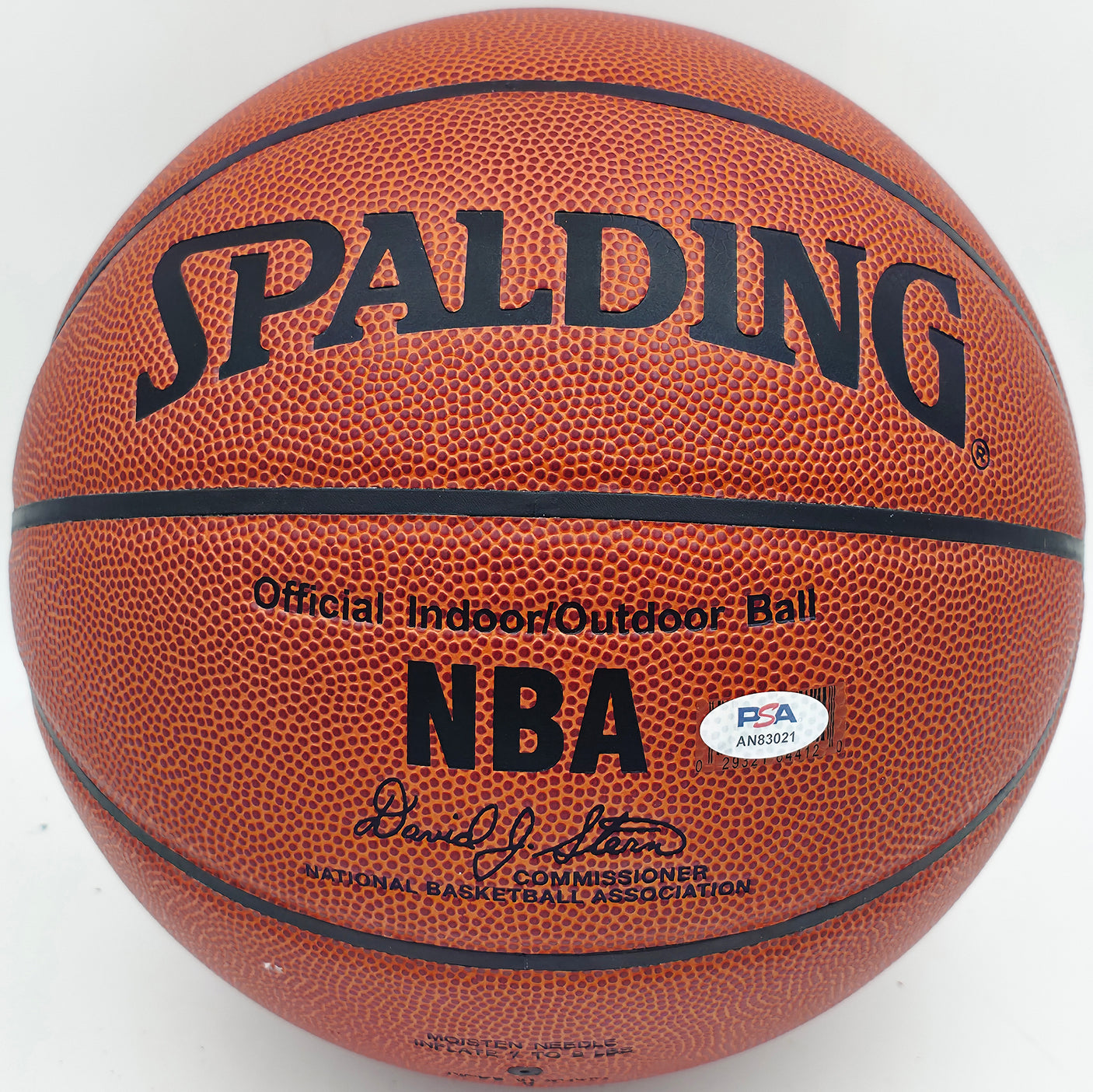 Ben Wallace Autographed Official NBA Leather Basketball Detroit Pistons PSA/DNA #AN83021