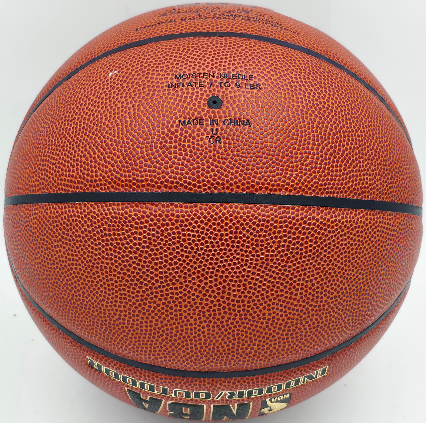 Ben Wallace Autographed Official NBA Leather Basketball Detroit Pistons PSA/DNA #AN83021