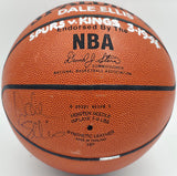 Dave Ellis Autographed Official NBA Leather Basketball San Antonio Spurs JSA #AZ56120