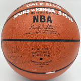 Dave Ellis Autographed Official NBA Leather Basketball San Antonio Spurs JSA #AZ56120