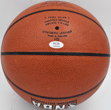 John Wooden Autographed Official NBA Leather Basketball UCLA Bruins "UCLA" PSA/DNA #AN83022