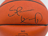 Shawn Kemp Autographed Official NBA Leather Basketball Seattle Supersonics (Flat) JSA #AZ56123