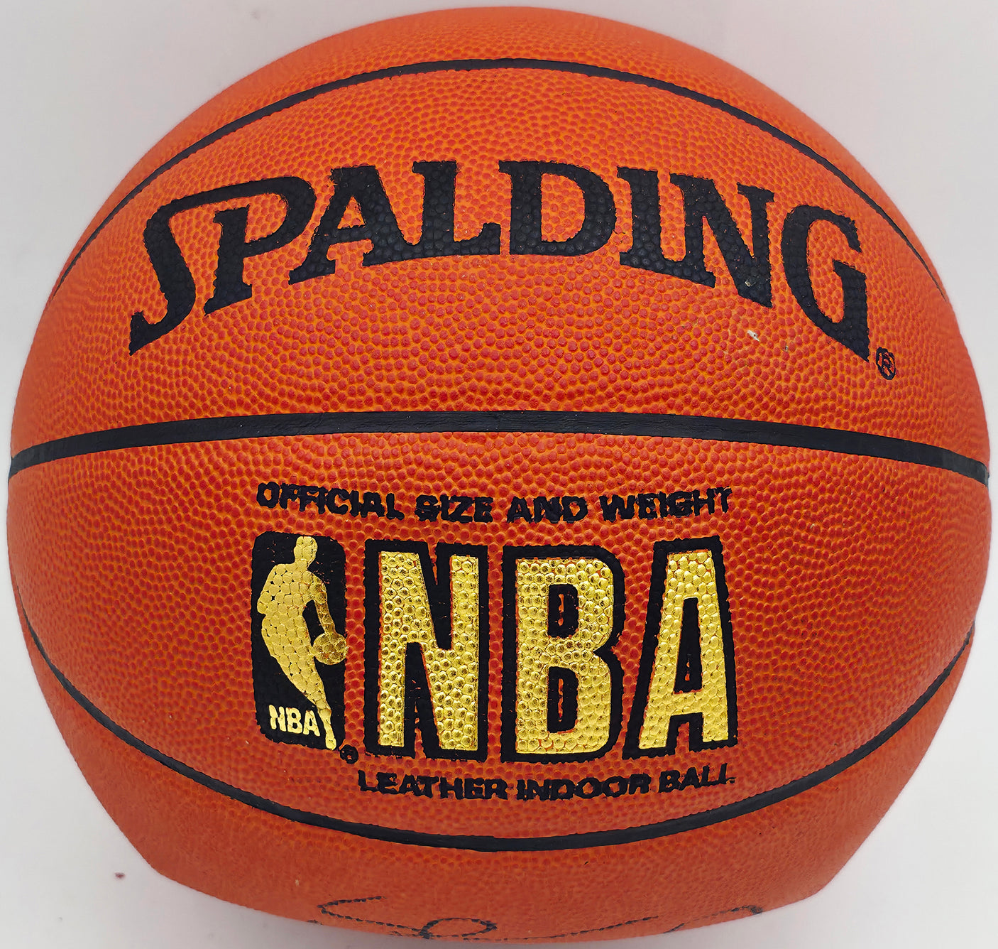 Shawn Kemp Autographed Official NBA Leather Basketball Seattle Supersonics (Flat) JSA #AZ56123