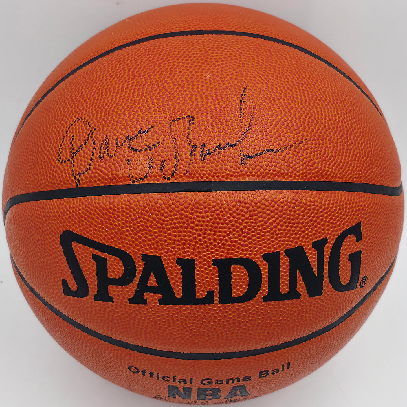 Dave DeBusschere Autographed Official NBA Leather Game Basketball New York Knicks JSA #AV29199