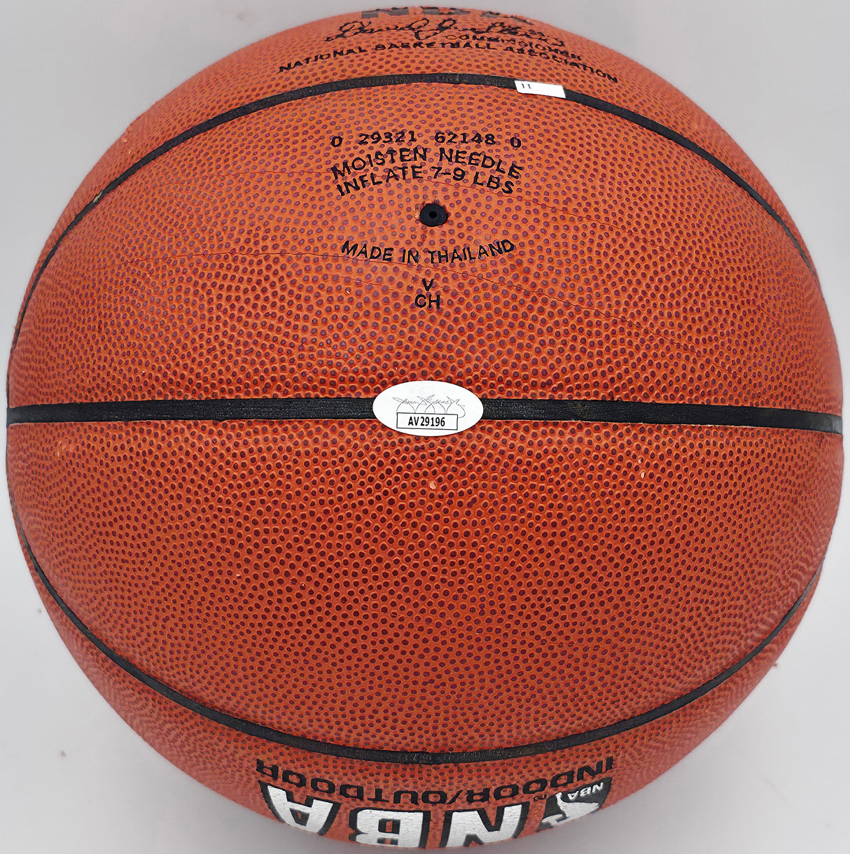 Paul Arizin Autographed Official NBA Leather Basketball Philadelphia Warriors JSA #AV29196