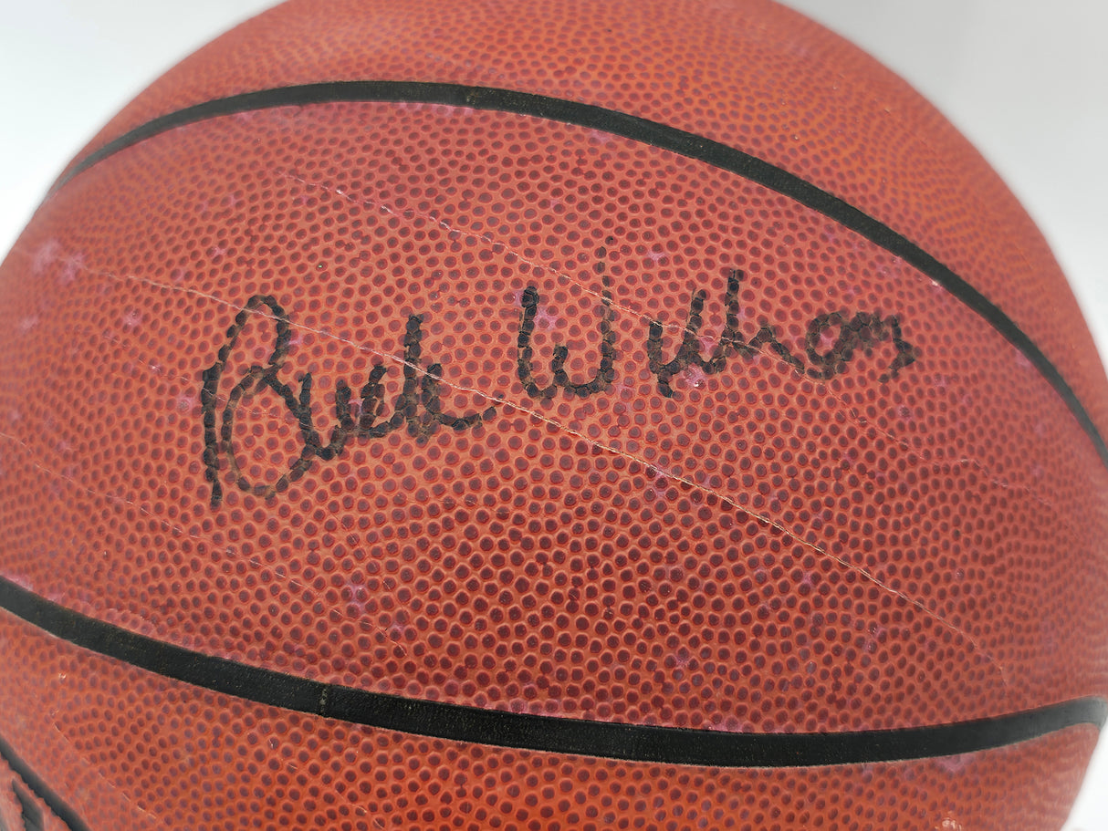 Buck Williams Autographed Official NBA Leather Basketball New Jersey Nets JSA #AZ56115
