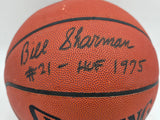 Bill Sharman Autographed Official NBA Leather Basketball Boston Celtics "HOF 1975" JSA #AV29221