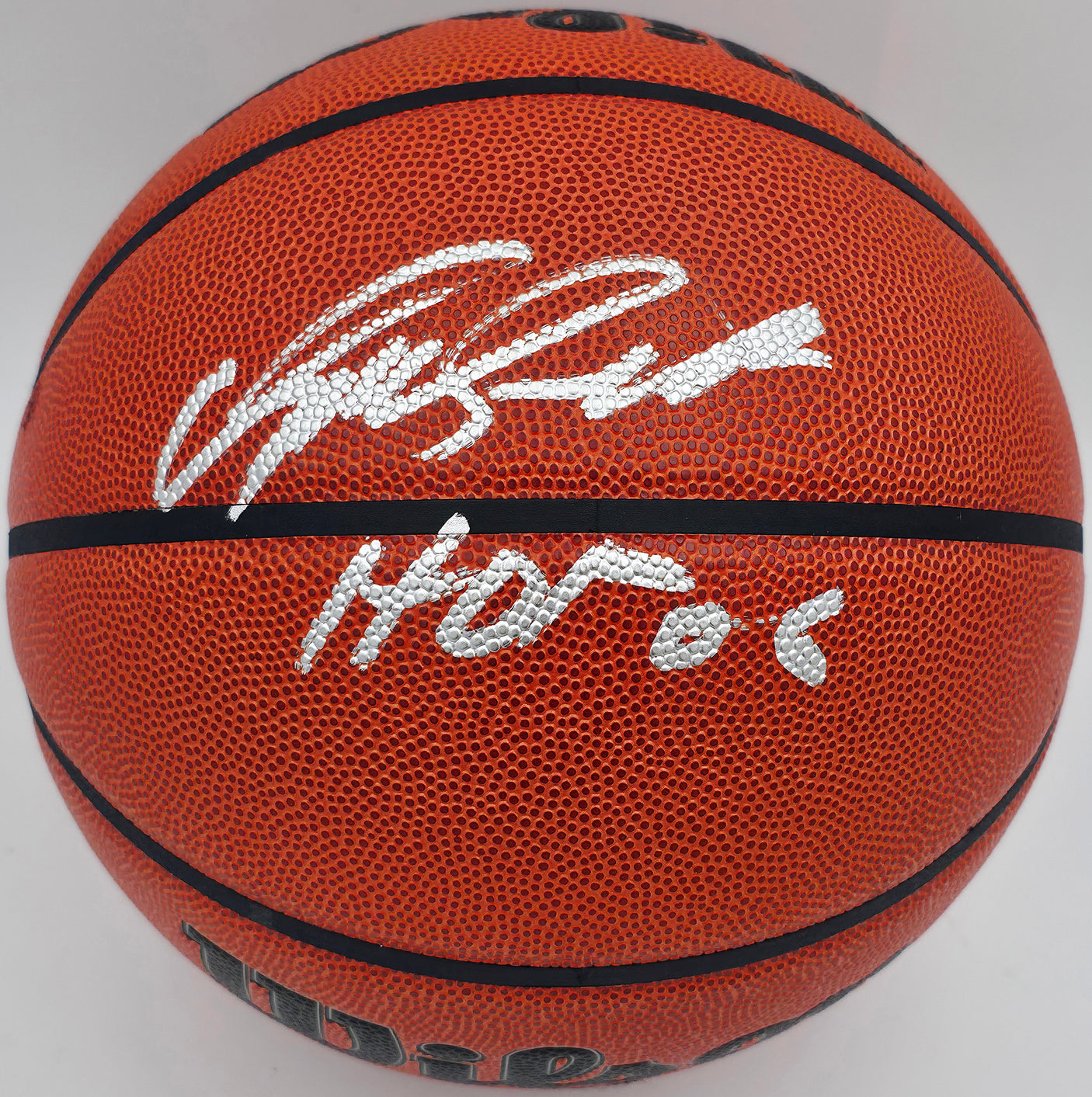 Dominique Wilkins Autographed Official NBA Leather Basketball Atlanta Hawks "HOF 06" Fanatics Holo #VJ41590199